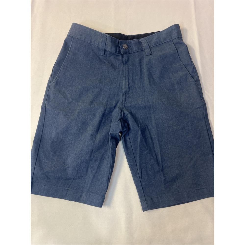 Volcom- Vmonty Chino Shorts- Men's Size 29- Blue- Cotton/Polyester/Elastane